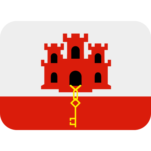 Flag: Gibraltar as drawn by Twitter / X in Twemoji 2.1