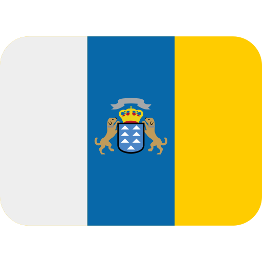 Flag: Canary Islands as drawn by Twitter / X in Twemoji 2.1