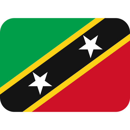 Flag: St. Kitts & Nevis as drawn by Twitter / X in Twemoji 2.1