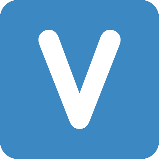 Regional Indicator Symbol Letter V as drawn by Twitter / X in Twemoji 2.1