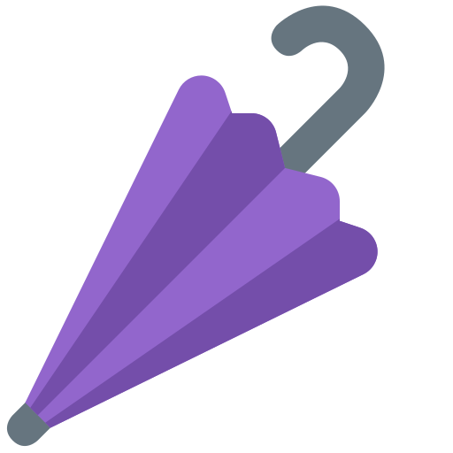 Closed Umbrella as drawn by Twitter / X in Twemoji 2.1