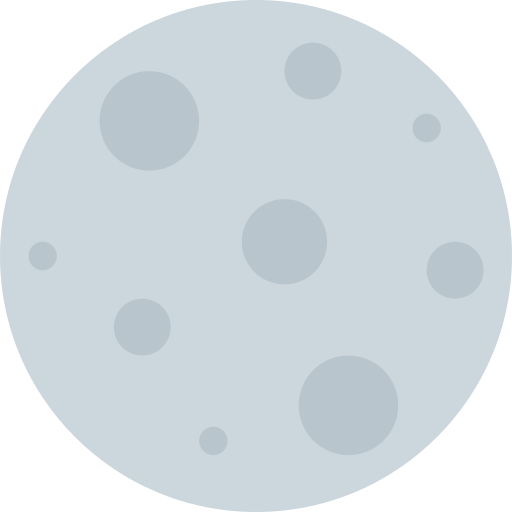 Full Moon as drawn by Twitter / X in Twemoji 2.1