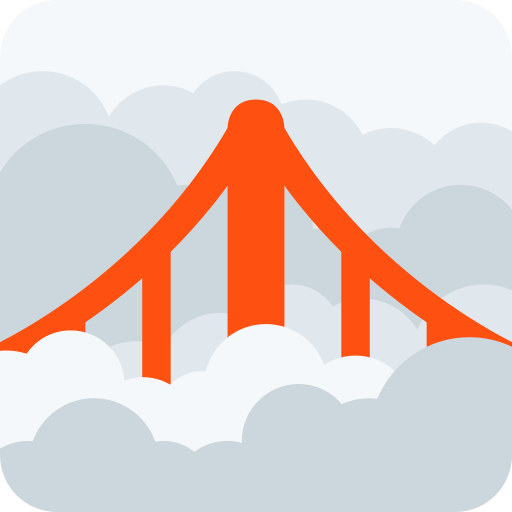안개 as drawn by Twitter / X in Twemoji 2.1