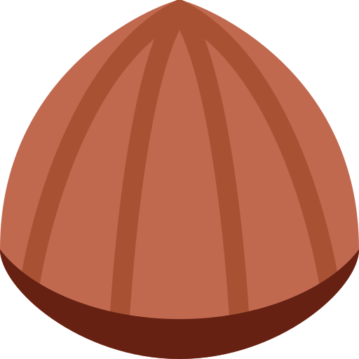 Chestnut as drawn by Twitter / X in Twemoji 2.1