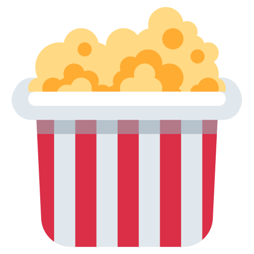 Popcorn as drawn by Twitter / X in Twemoji 2.1