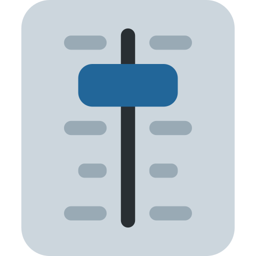 Level Slider as drawn by Twitter / X in Twemoji 2.1