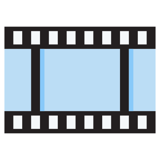 Film Frames as drawn by Twitter / X in Twemoji 2.1