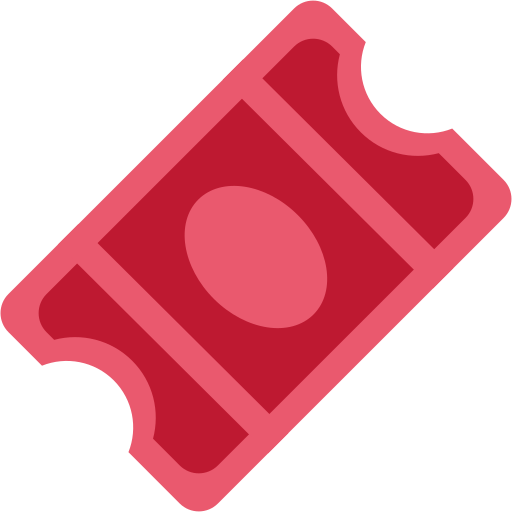 Admission Tickets as drawn by Twitter / X in Twemoji 2.1