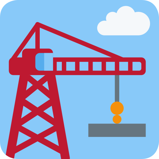 Building Construction as drawn by Twitter / X in Twemoji 2.1