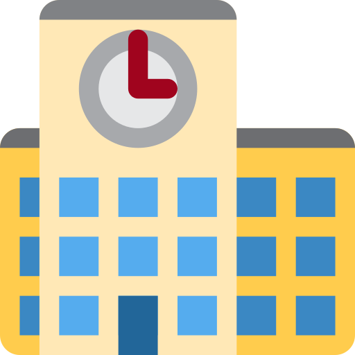 학교 as drawn by Twitter / X in Twemoji 2.1