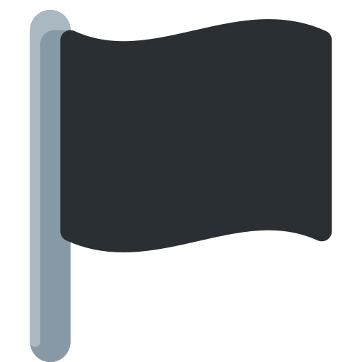 Black Flag as drawn by Twitter / X in Twemoji 2.1