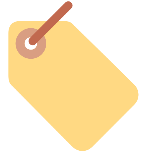 Etikett as drawn by Twitter / X in Twemoji 2.1