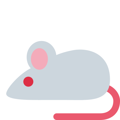 Mouse as drawn by Twitter / X in Twemoji 2.1