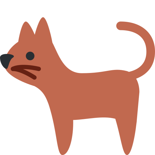 Cat as drawn by Twitter / X in Twemoji 2.1