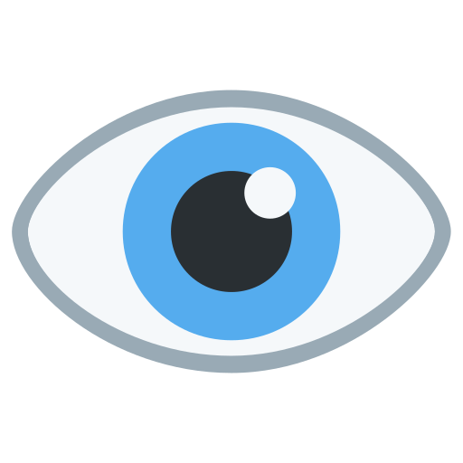 Occhio as drawn by Twitter / X in Twemoji 2.1