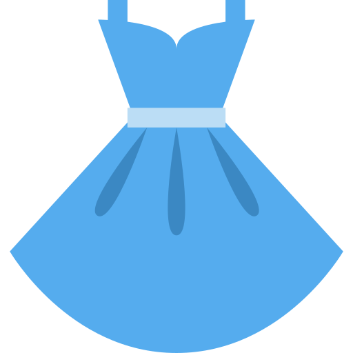 Dress as drawn by Twitter / X in Twemoji 2.1