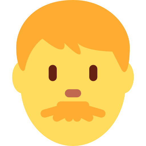 Man as drawn by Twitter / X in Twemoji 2.1