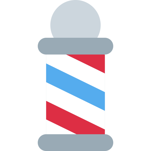 Barber Pole as drawn by Twitter / X in Twemoji 2.1