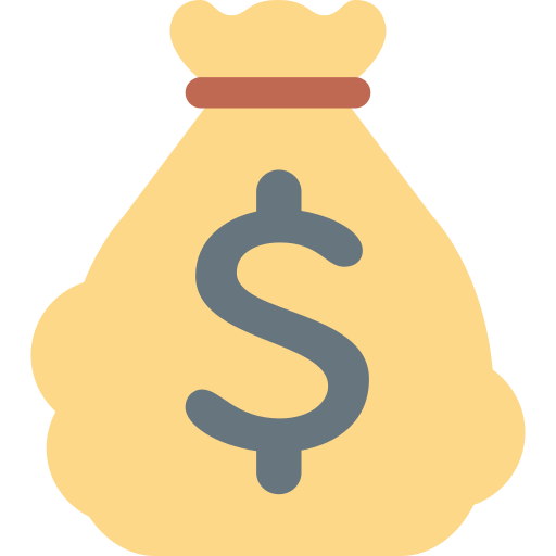 Money Bag as drawn by Twitter / X in Twemoji 2.1