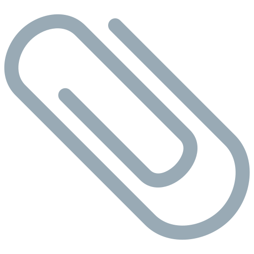 Paperclip as drawn by Twitter / X in Twemoji 2.1