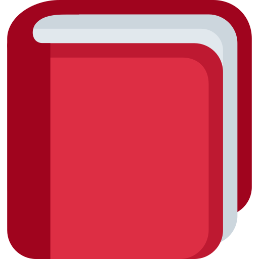 Closed Book as drawn by Twitter / X in Twemoji 2.1