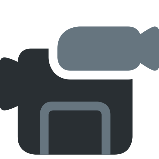 Video Camera as drawn by Twitter / X in Twemoji 2.1