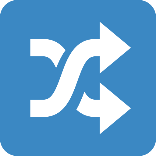 Shuffle Tracks Button as drawn by Twitter / X in Twemoji 2.1