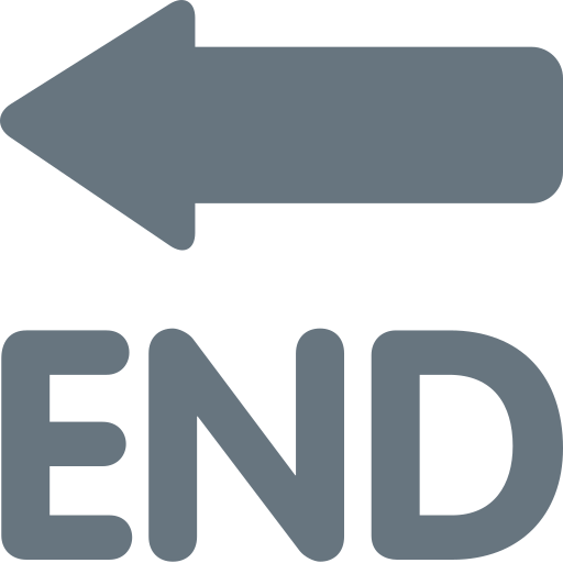 END Arrow as drawn by Twitter / X in Twemoji 2.1