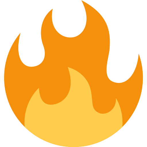 Fuoco as drawn by Twitter / X in Twemoji 2.1