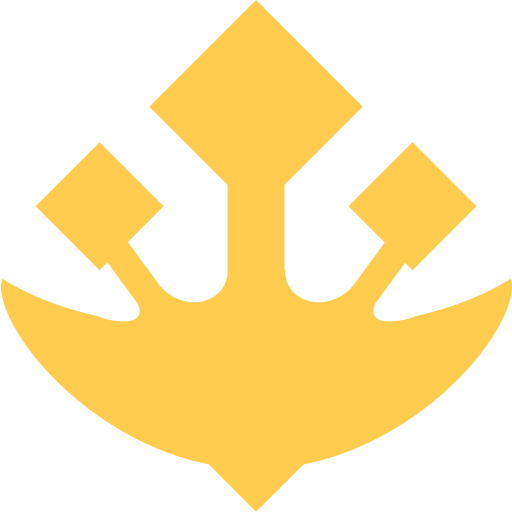 Trident Emblem as drawn by Twitter / X in Twemoji 2.1