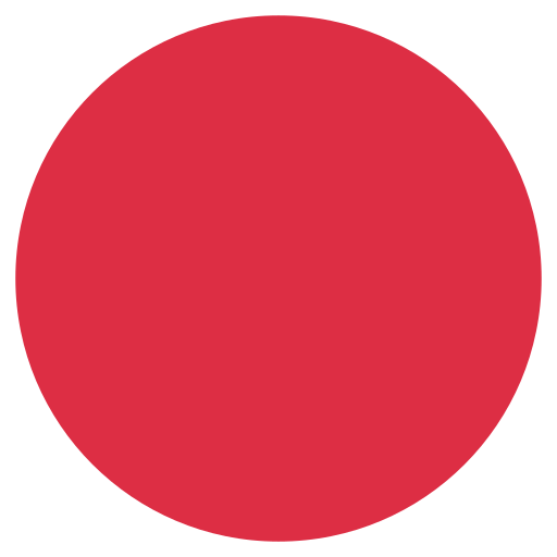 Red Circle as drawn by Twitter / X in Twemoji 2.1