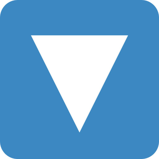 Downwards Button as drawn by Twitter / X in Twemoji 2.1