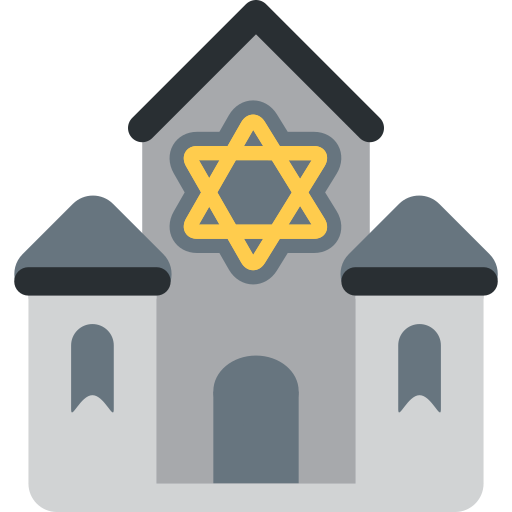Synagogue as drawn by Twitter / X in Twemoji 2.1