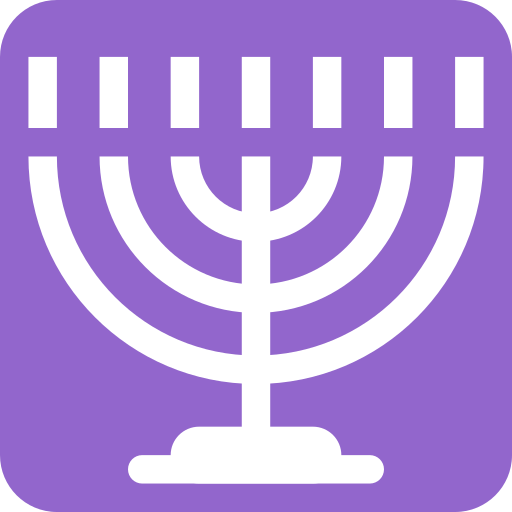 Menorah as drawn by Twitter / X in Twemoji 2.1