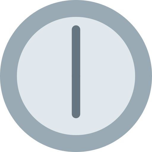 Six O’clock as drawn by Twitter / X in Twemoji 2.1