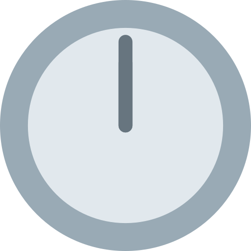 Twelve O’clock as drawn by Twitter / X in Twemoji 2.1