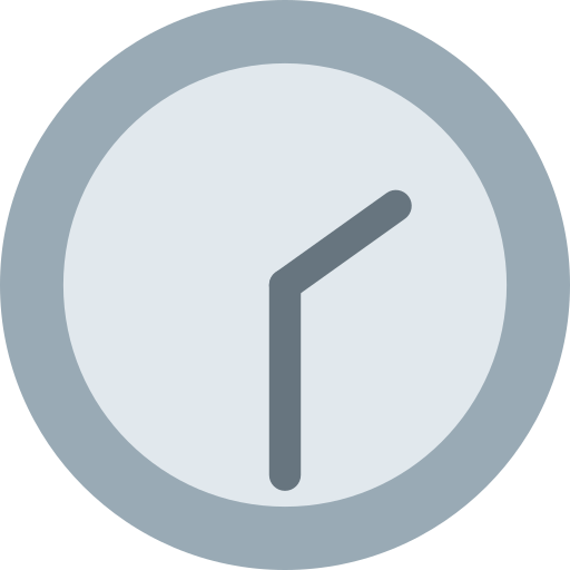 Two-Thirty as drawn by Twitter / X in Twemoji 2.1