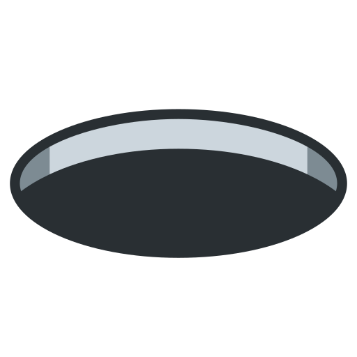 Hole as drawn by Twitter / X in Twemoji 2.1