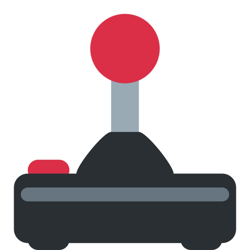 Joystick as drawn by Twitter / X in Twemoji 2.1