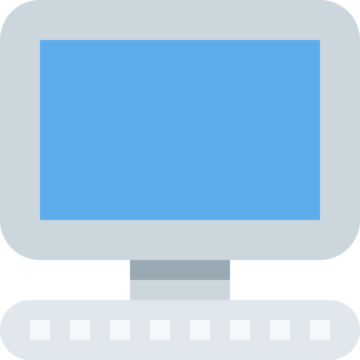 Desktop Computer as drawn by Twitter / X in Twemoji 2.1