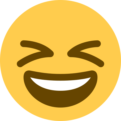 Grinning Squinting Face, the design in this release