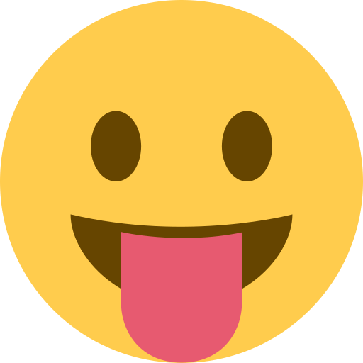 Face with Tongue as drawn by Twitter / X in Twemoji 2.1