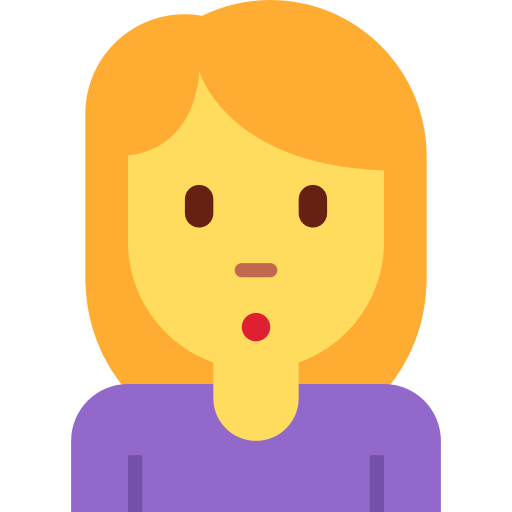 Person Pouting as drawn by Twitter / X in Twemoji 2.1