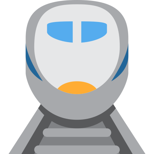 Train as drawn by Twitter / X in Twemoji 2.1