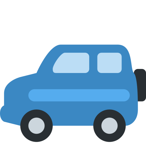 Sport Utility Vehicle as drawn by Twitter / X in Twemoji 2.1