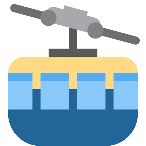 Mountain Cableway as drawn by Twitter / X in Twemoji 2.1