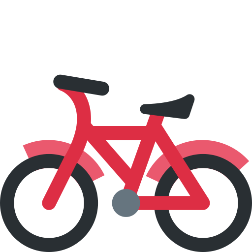 Fahrrad as drawn by Twitter / X in Twemoji 2.1