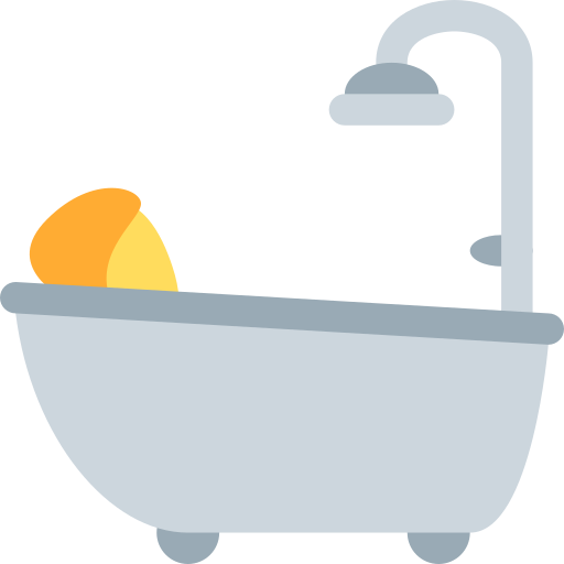 Person Taking Bath as drawn by Twitter / X in Twemoji 2.1