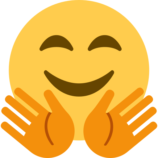 Smiling Face with Open Hands, the design in this release