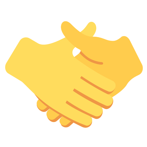Stretta Di Mano as drawn by Twitter / X in Twemoji 2.1